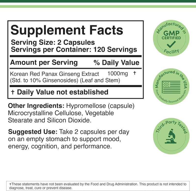 Double Wood Supplements Korean Panax Ginseng