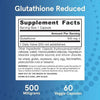 Glutathion se snížil, 500 mg, 60 tobolek - vzorce Jarrow