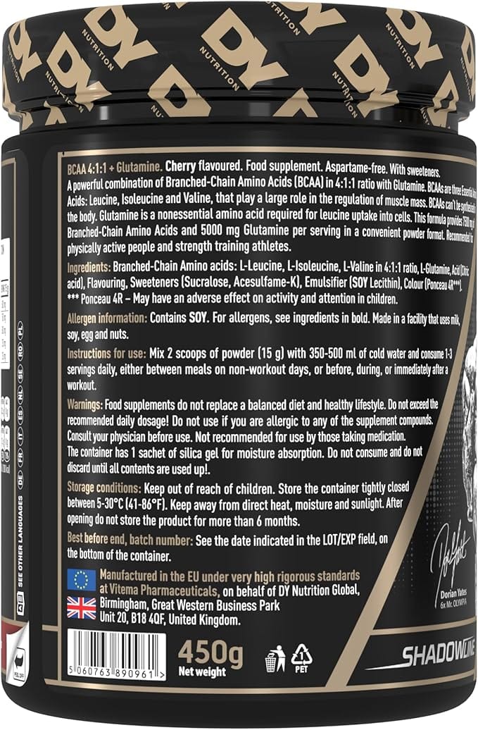 Dorian Yates ha colpito BCAA 4: 1: 1 + glutammina 450 grammi