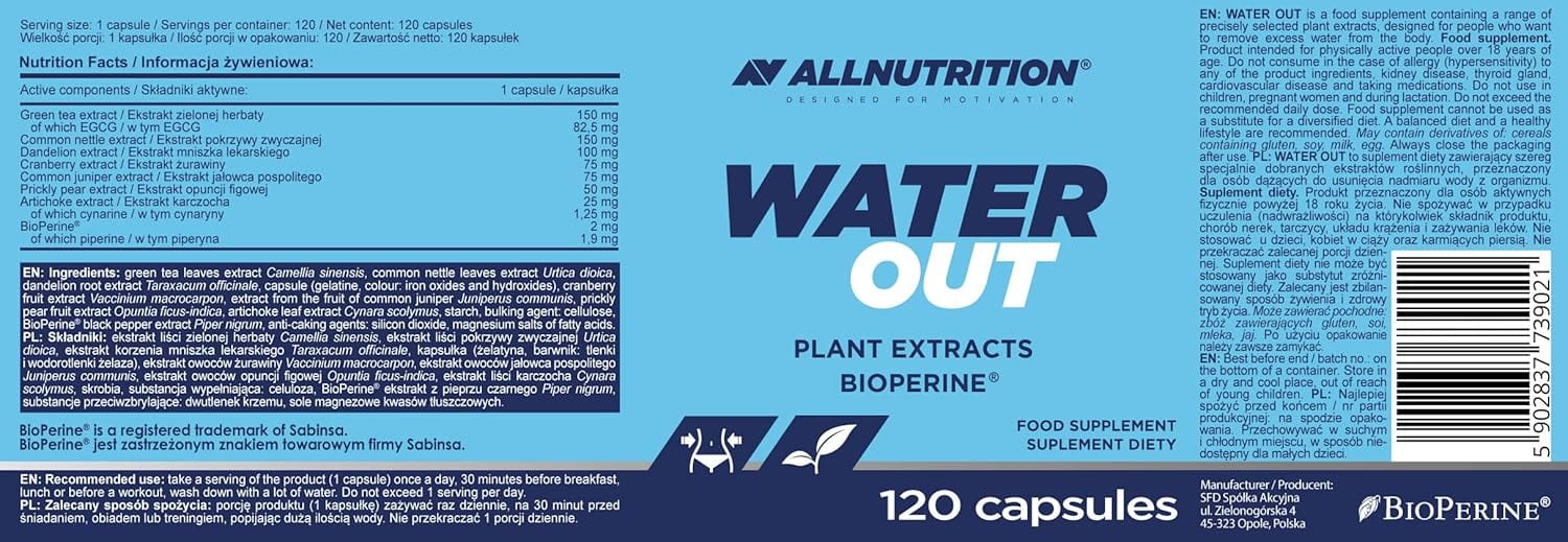 Allnutrition Water Out - 120 caps