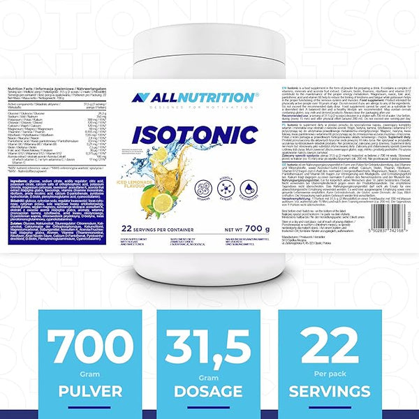 Allnutrition Isotonic, Iced Lemonade - 700 grams