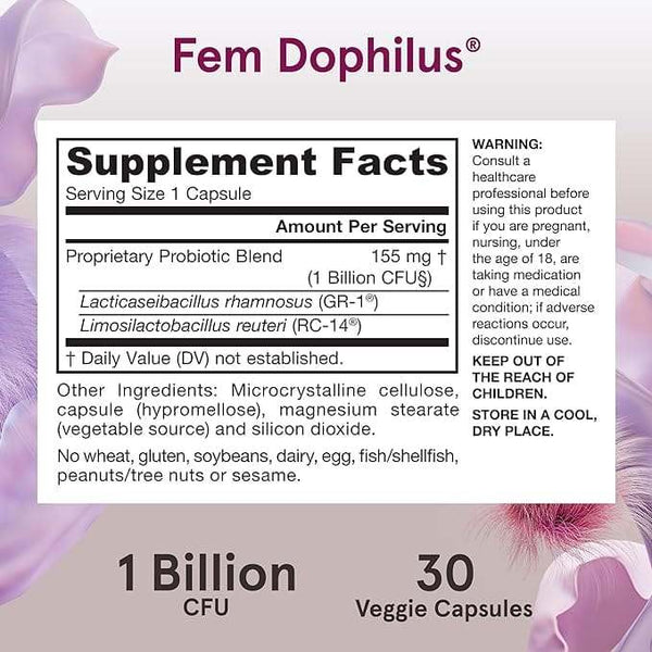 Fem -dophilus (Regalstabil), 30 Kapseln - Jarrow -Formeln