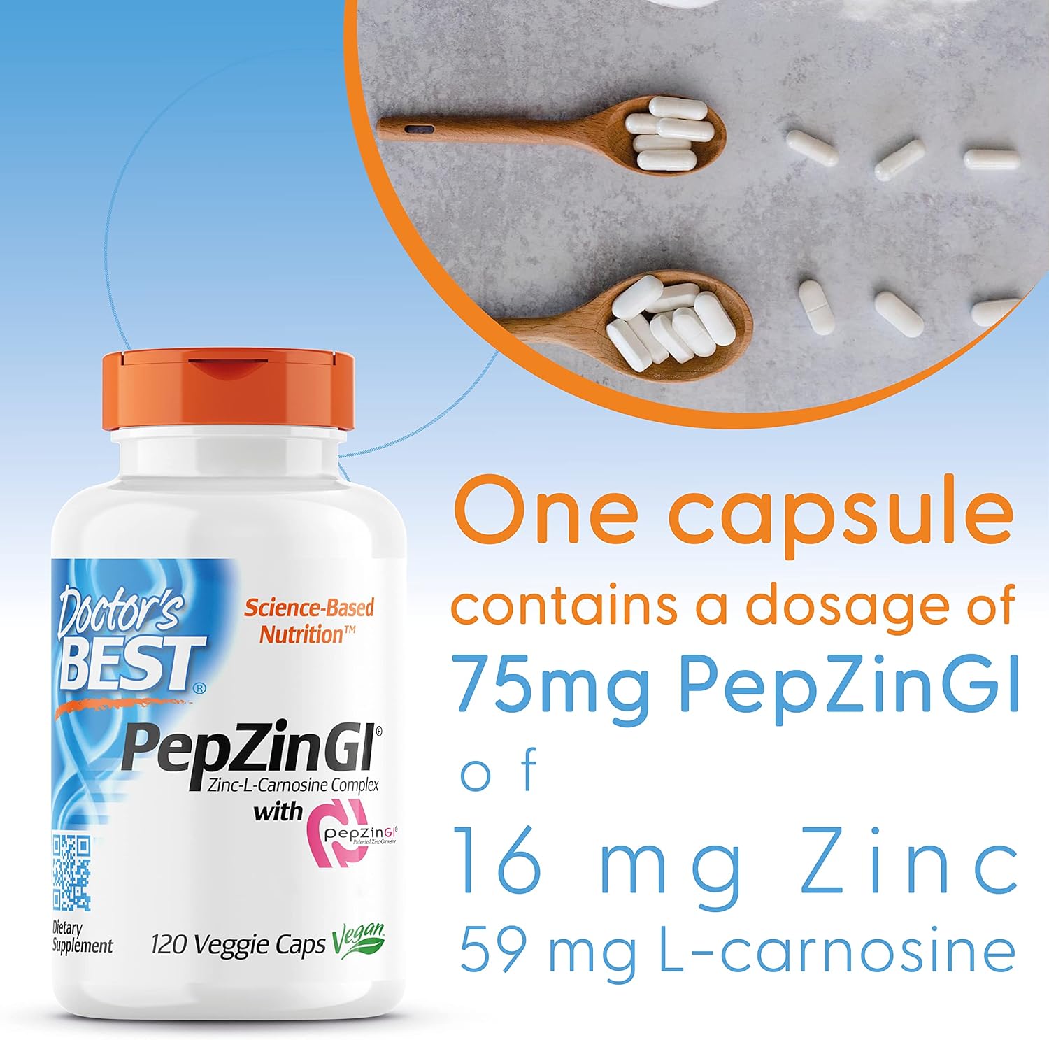 Doctor's Best PepZin GI - 120 vcaps