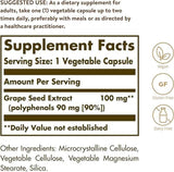 Druivenzaadextract, 100 mg, 60 groentecapsules - solgar