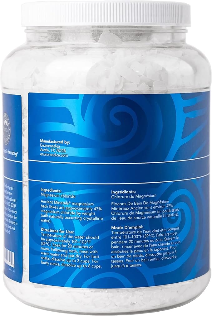 Magnesium flager krukke, 2 kg - gamle mineraler