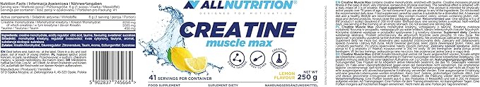 Allnutrition Creatine Muscle Max, Lemon - 250 grams