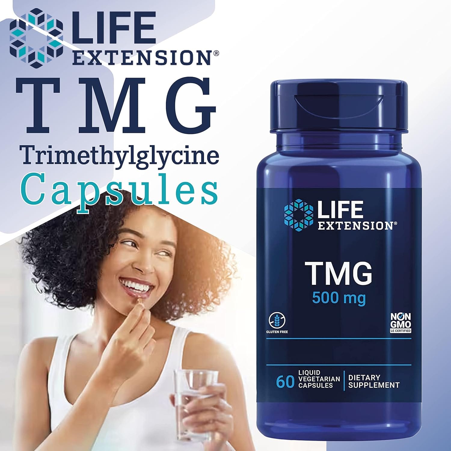 Life Extension TMG, 500mg - 60 liquid vcaps