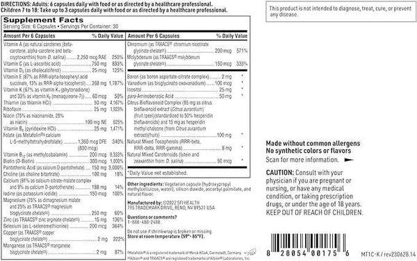 MultiThera 1 plus Vitamin K, 180 Capsules - Klaire Labs  (SFI Health)