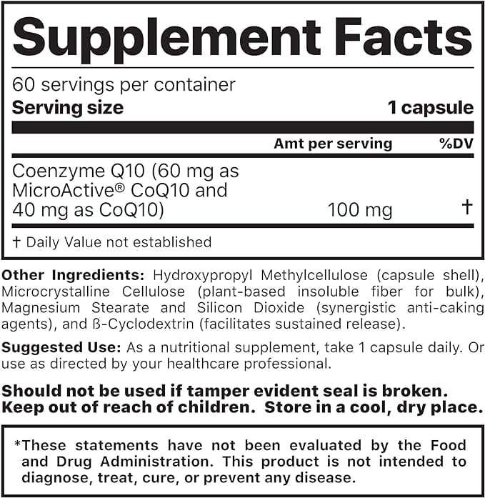 CoQ10 W/SRT® - 60 Kapseln - Puzzlerngesundheit