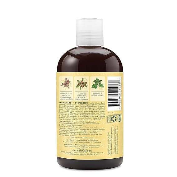 Olio di ricino nero giamaicano, rafforza e ripristina lo shampoo, 13 fl oz (384 ml) - umidità di Shea