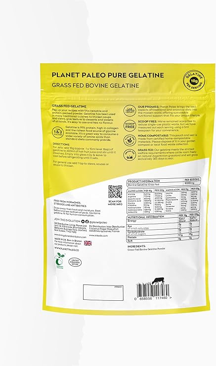 Pure Gelatine Powder 300G - Planet Paleo