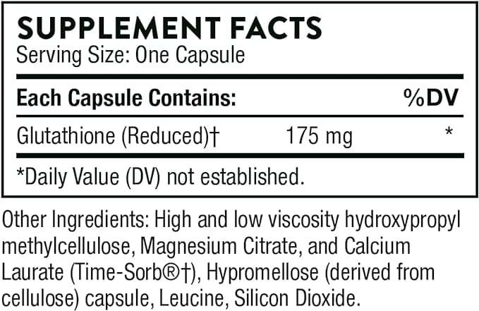 Glutathione -SR, 60 Veggie Caps - Thorne Research