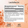 Lactoferrin 250 mg, 60 kapsula - Jarrow formule