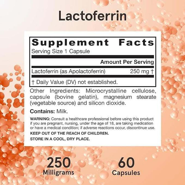 Lactoferrina 250 mg, 60 cápsulas - fórmulas Jarrow