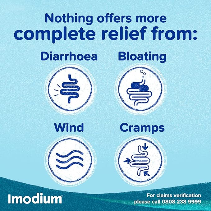 Imodium Dual Action Relief Tablets Pack of 6