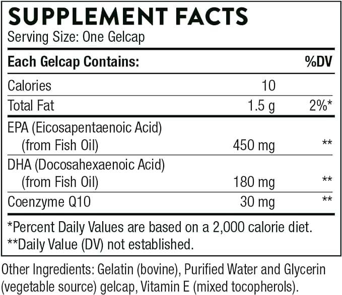 Omega -3 con CoQ10 - 90 Gelcaps - Thorne