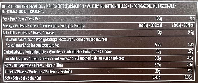 MyProtein Protein Brownie 12x75g Chocolate Chip