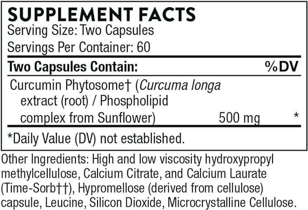 Curcumin Phytosome - 60 capsules (formerly Meriva) - Thorne