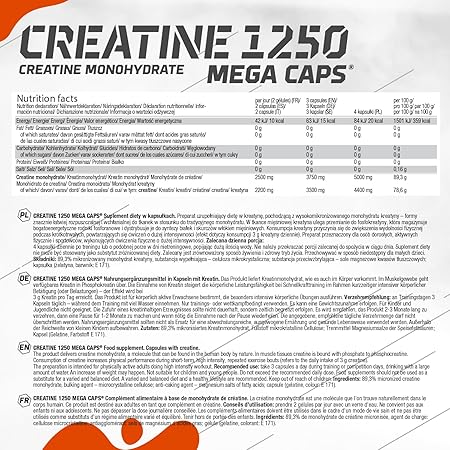 Olimp Nutrition Creatine 1250 Mega Caps - 400 caps