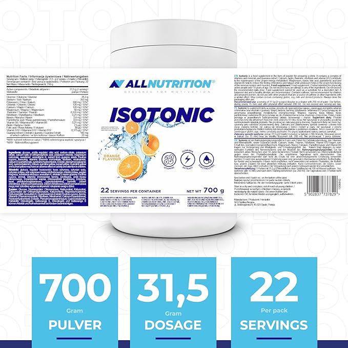 Allnutrition Isotonic, Orange - 700 grams