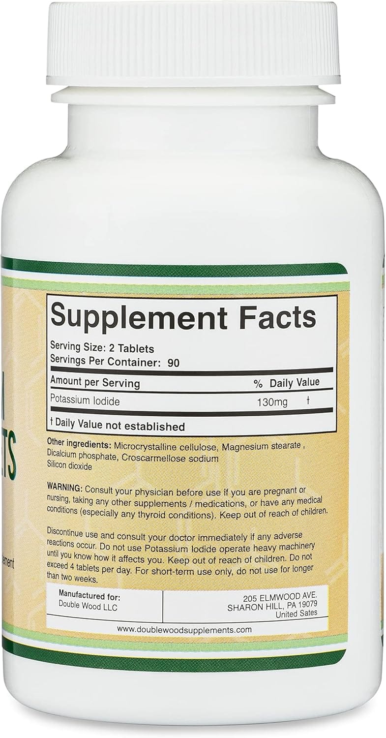 Jodek z podwójnym drewnem - 180 x 65 mg tabletki
