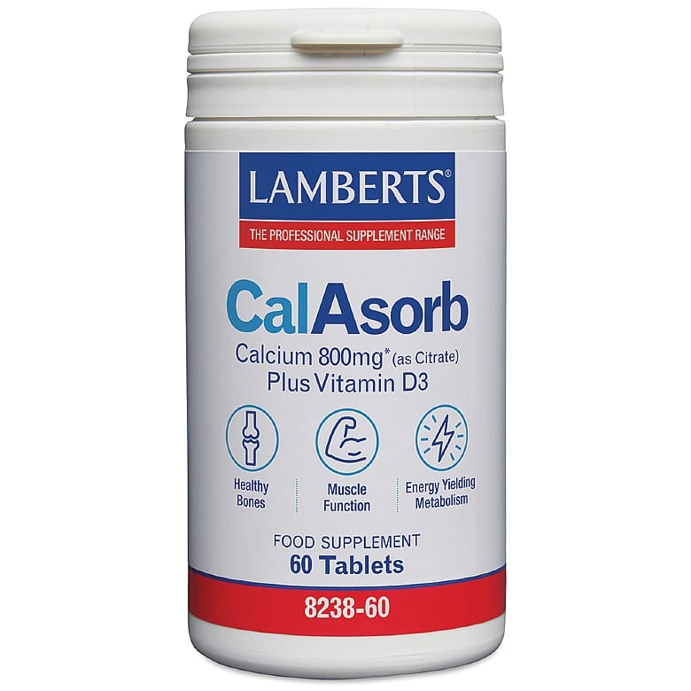 CalAsorb® - Calcium (citrate) 800mg, 60 tabs - Lamberts