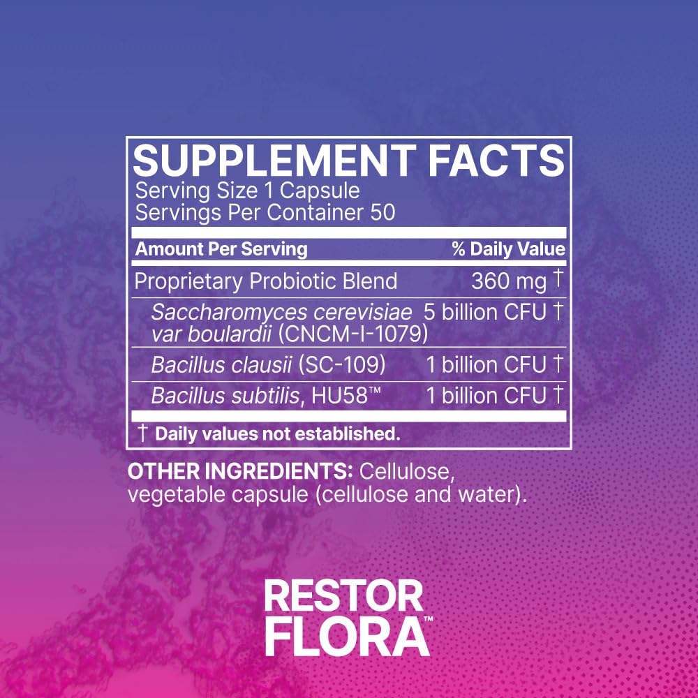 RestorFlora - 50 cápsulas - Microbiome Labs