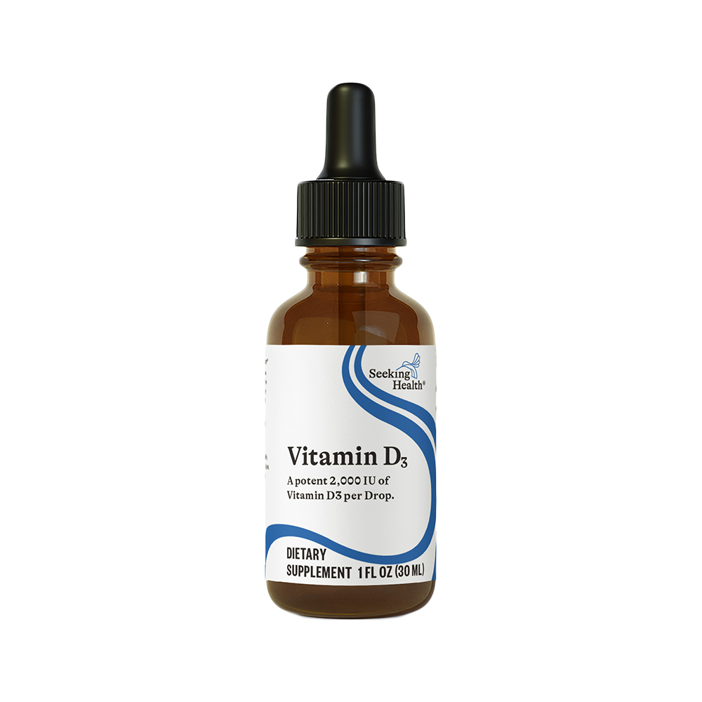 Optimal Vitamin D Liquid - 2,000 IU per Drop - Seeking Health - welzo