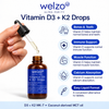 Welzo Ultra Purity витамин D3 и K2 капки
