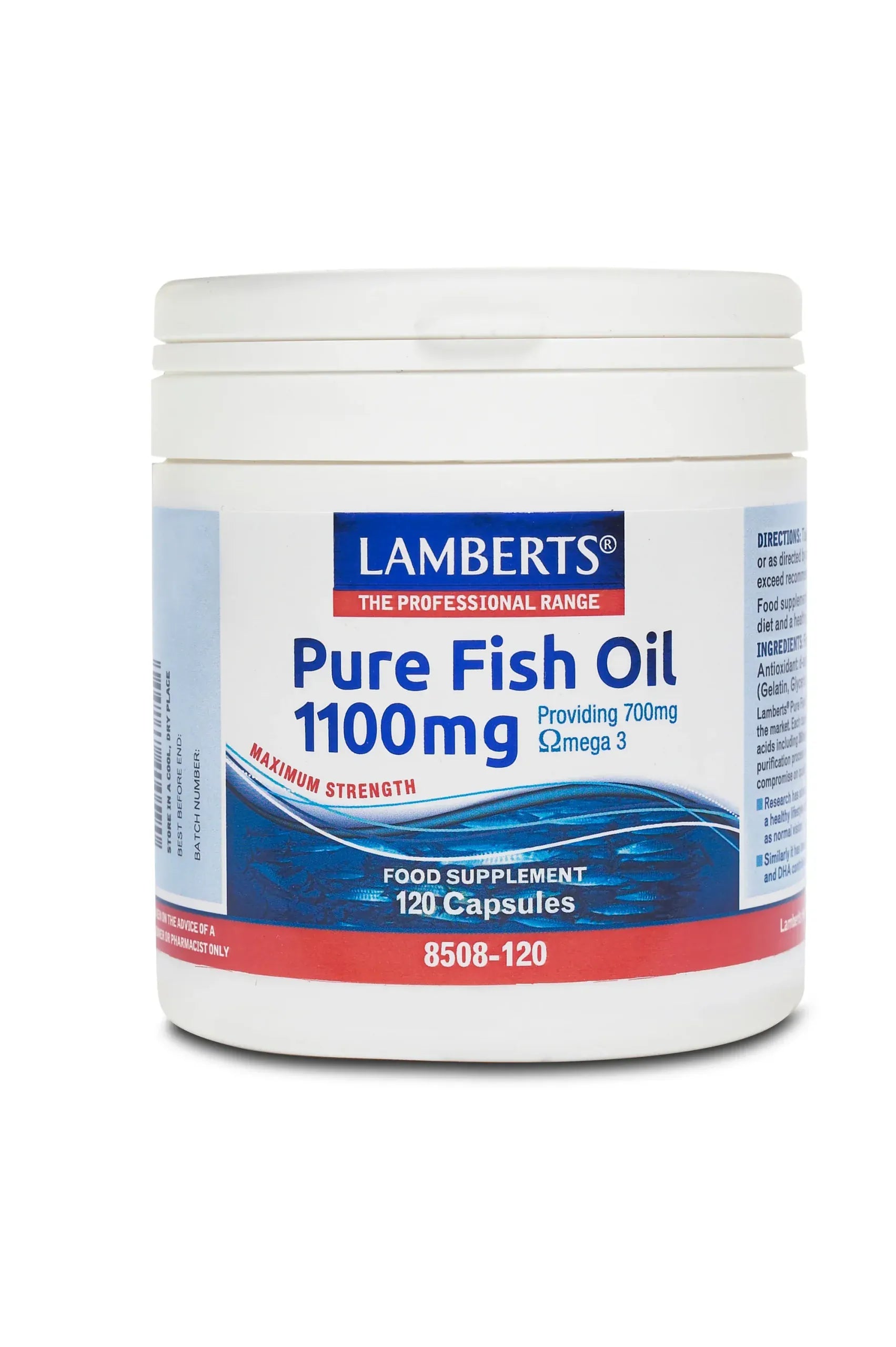Lamberts Pure Fish Oil 1100mg – 120 Capsules – image 3