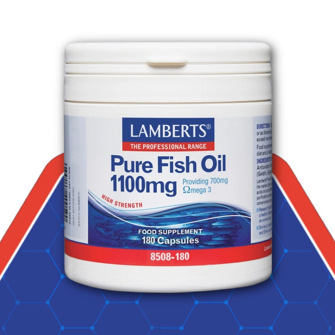 Lamberts Pure Fish Oil 1100mg – 120 Capsules