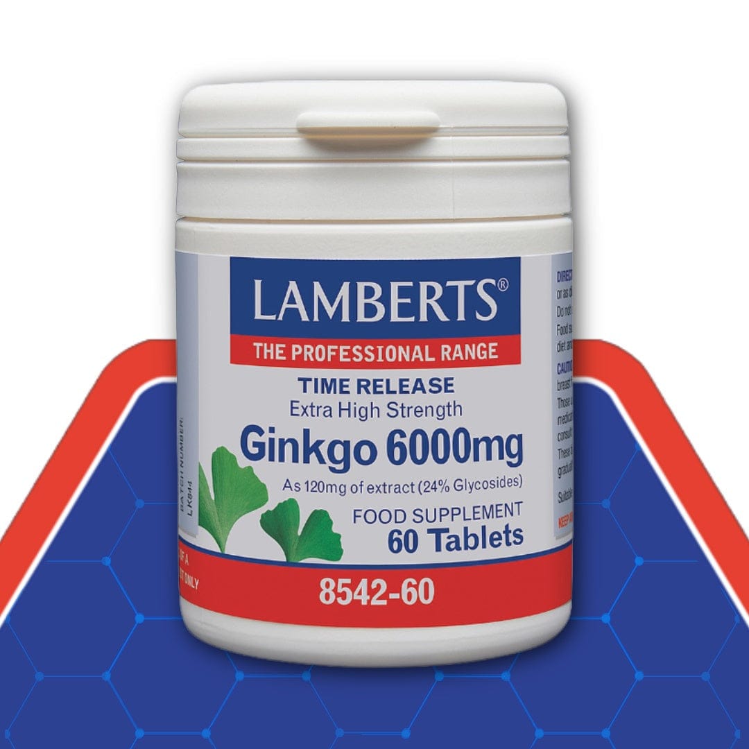 Lamberts Ginkgo 6000mg Time Release – 180 Tablets