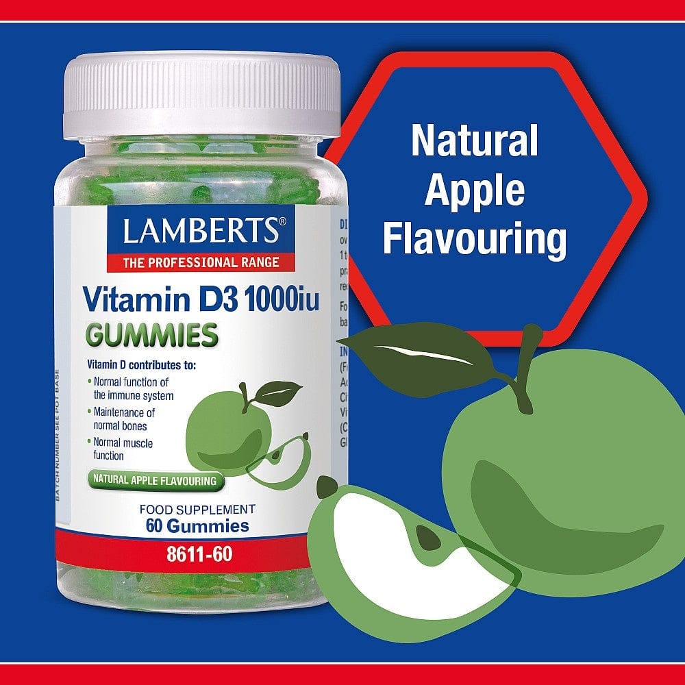 Lamberts Vitamine D3 1000 UI Gummies – 60 Gummies – image 5