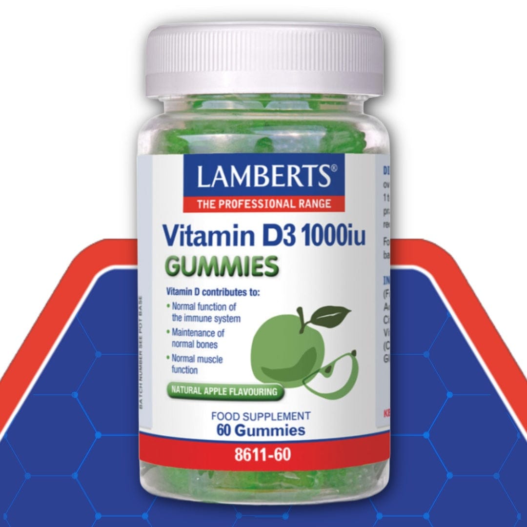 Lamberts Vitamine D3 1000iu Gummies – 60 Gummies