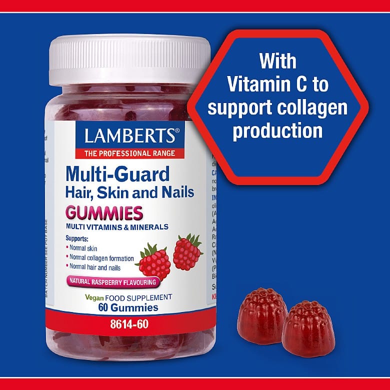 Lamberts Multi-Guard Gummies за коса, кожа и нокти – 60 Gummies – изображение 2