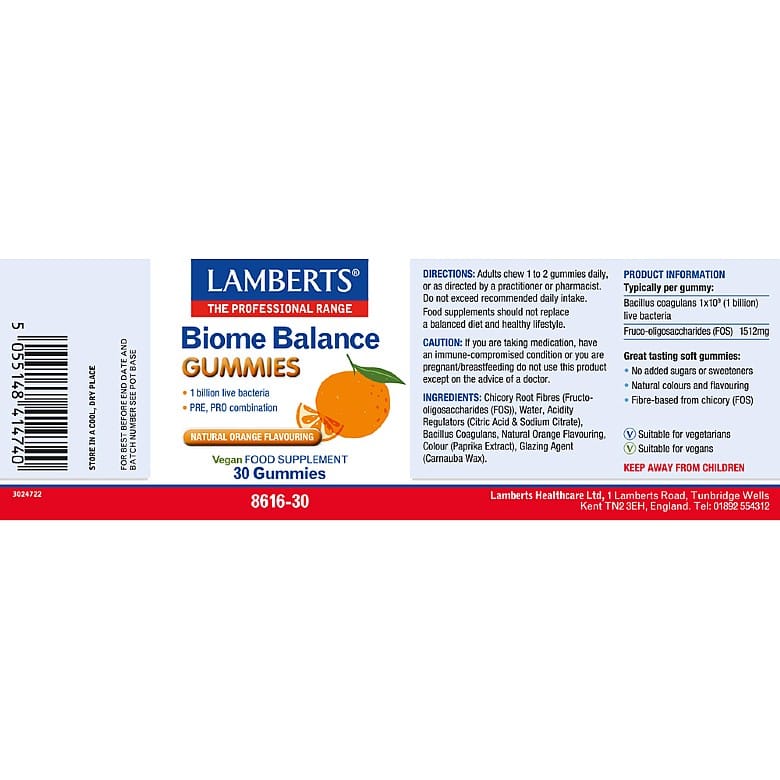 Lamberts Biome Balance Gummies – 30 Gummies – image 4