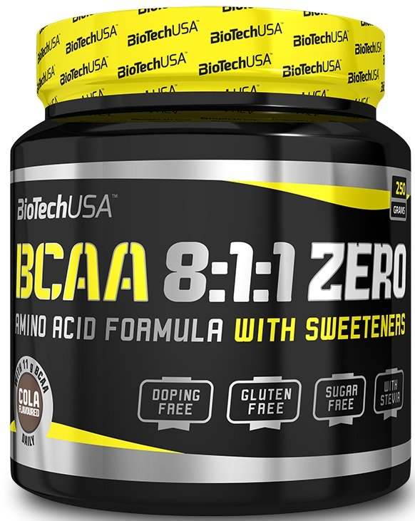 BioTechUSA BCAA 8:1:1 Zero, Blue Raspberry - 250 grams