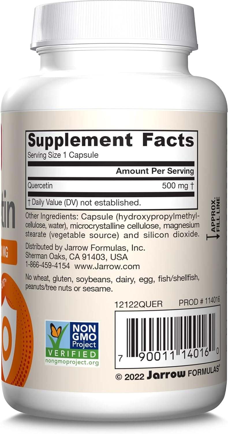 Quercetin 500mg, 100 capsule - Formule Jarrow