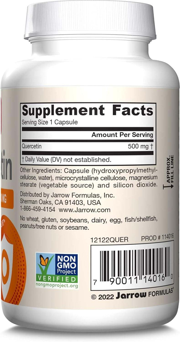 Quercétine 500 mg, 100 capsules - Formules Jarrow