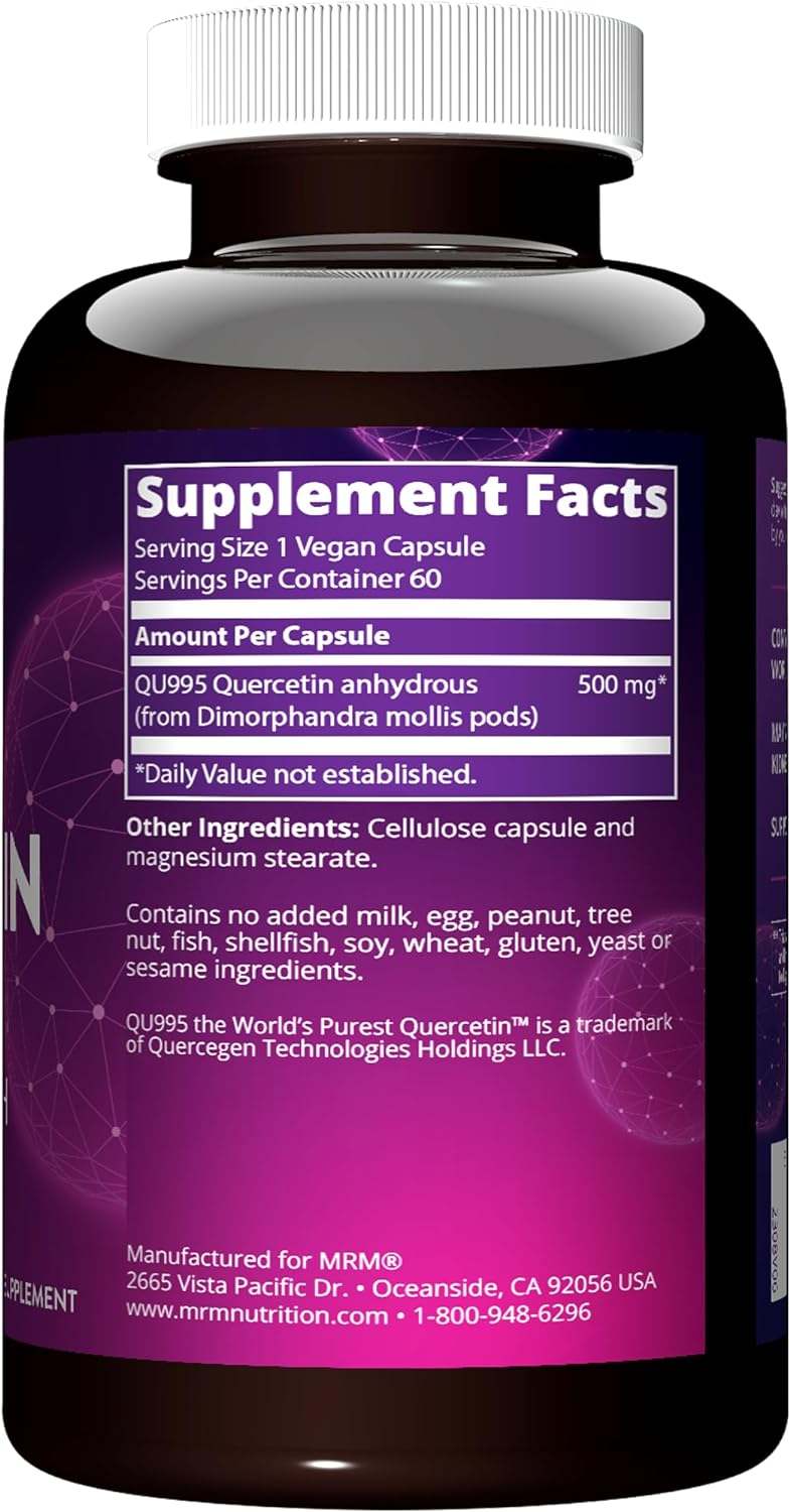 Quercetin (500mg) 60 Vegan Capsules - MRM