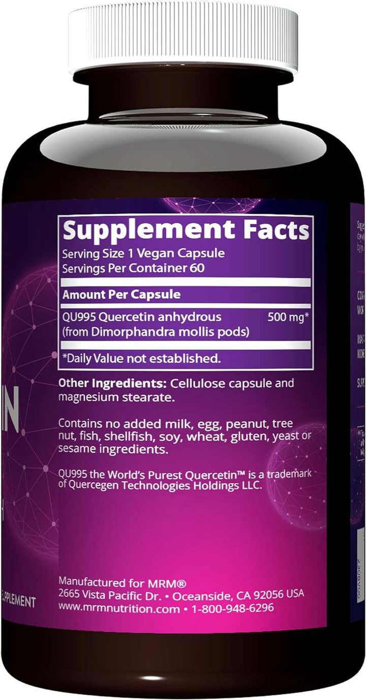 Quercetin (500mg) 60 Capsule vegane - MRM