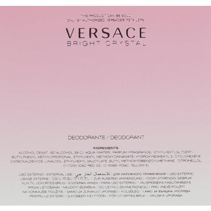 Versace Bright Crystal Perfumed Deodorant Spray 50ml