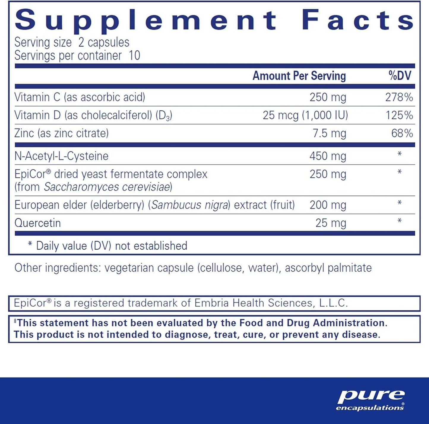 Purefense, support immunitaire, 30 capuchons - Encapulations pures