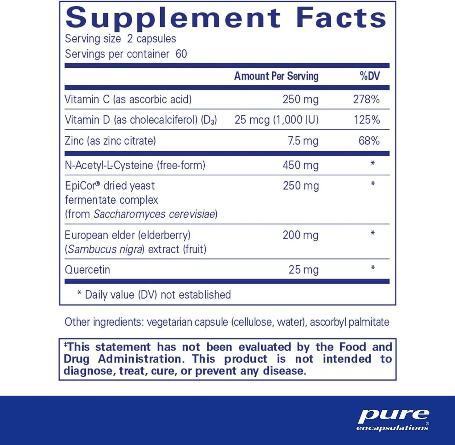 Puredefense, Immune Support, 120 Caps - Pure Encapsulations