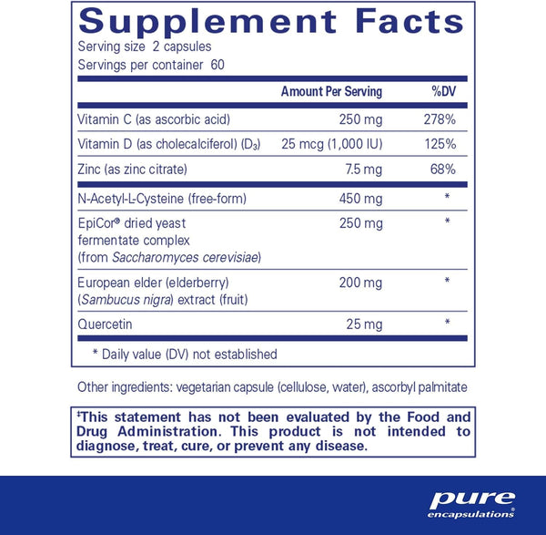 Puredefense, wsparcie immunologiczne, 120 czapek - czyste enkapsulacje