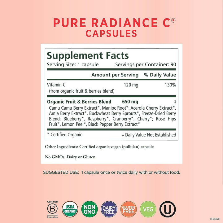 Pure Radiance C, 90 Capsules - The Synergy Company