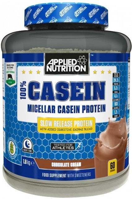 Applied Nutrition 100% Casein Protein, Vanilla - 1800 grams