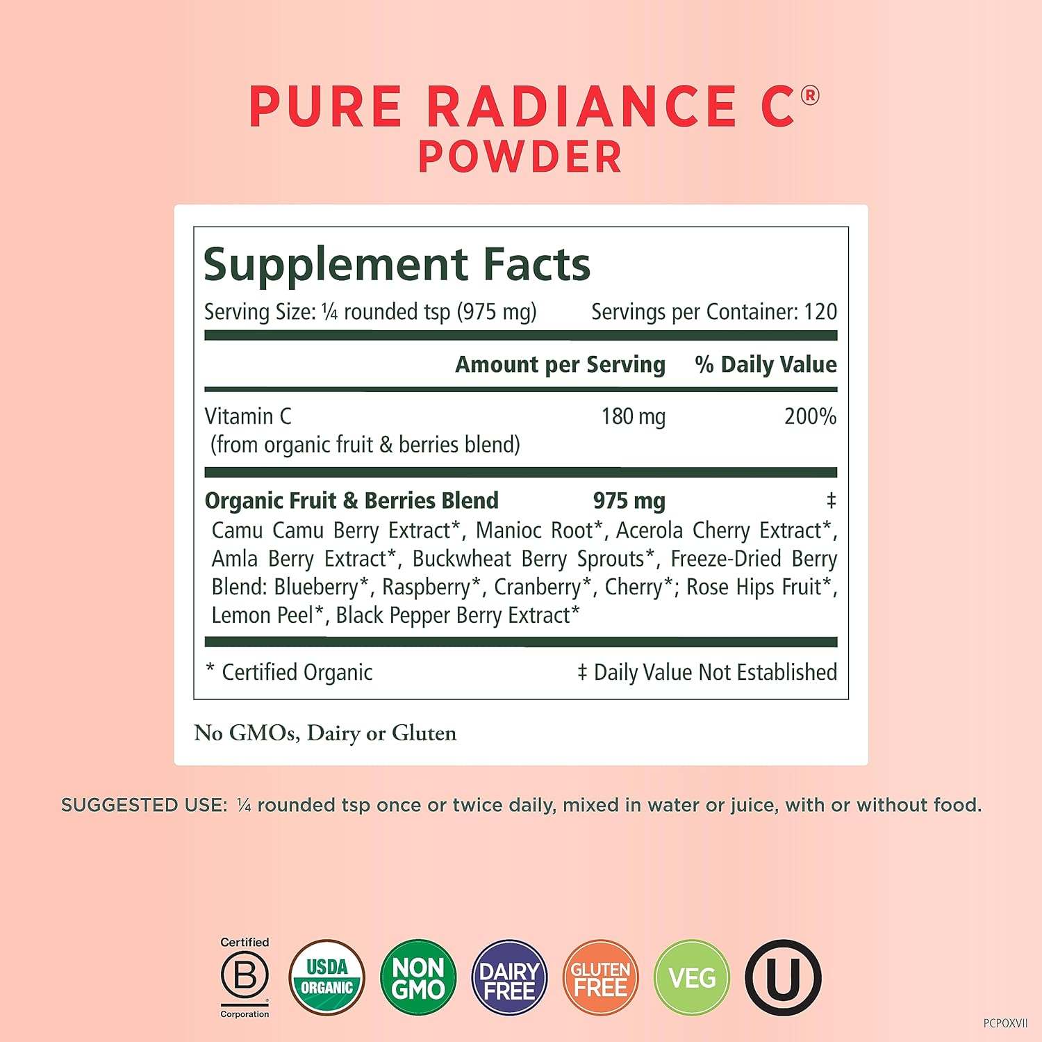 Pure Radiance C Pulver 120 g (4oz) - Die Synergy Company