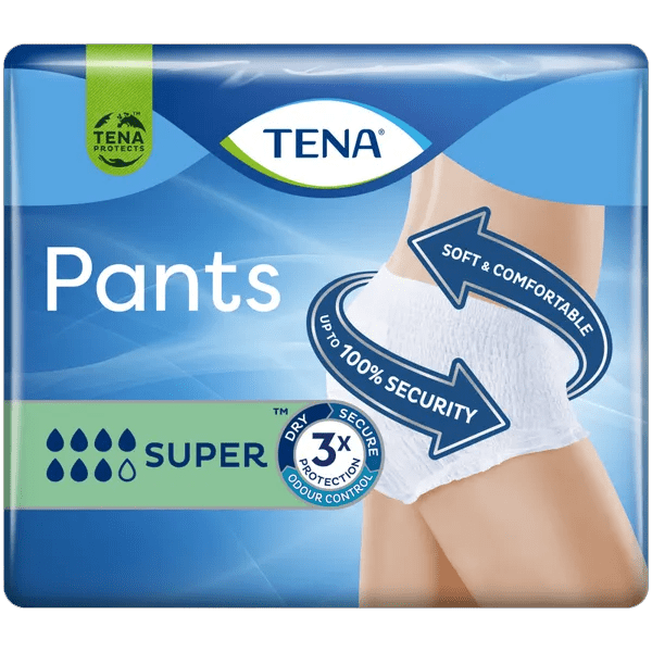 TENA Pants Super Extra Large Pack of 12 - welzo