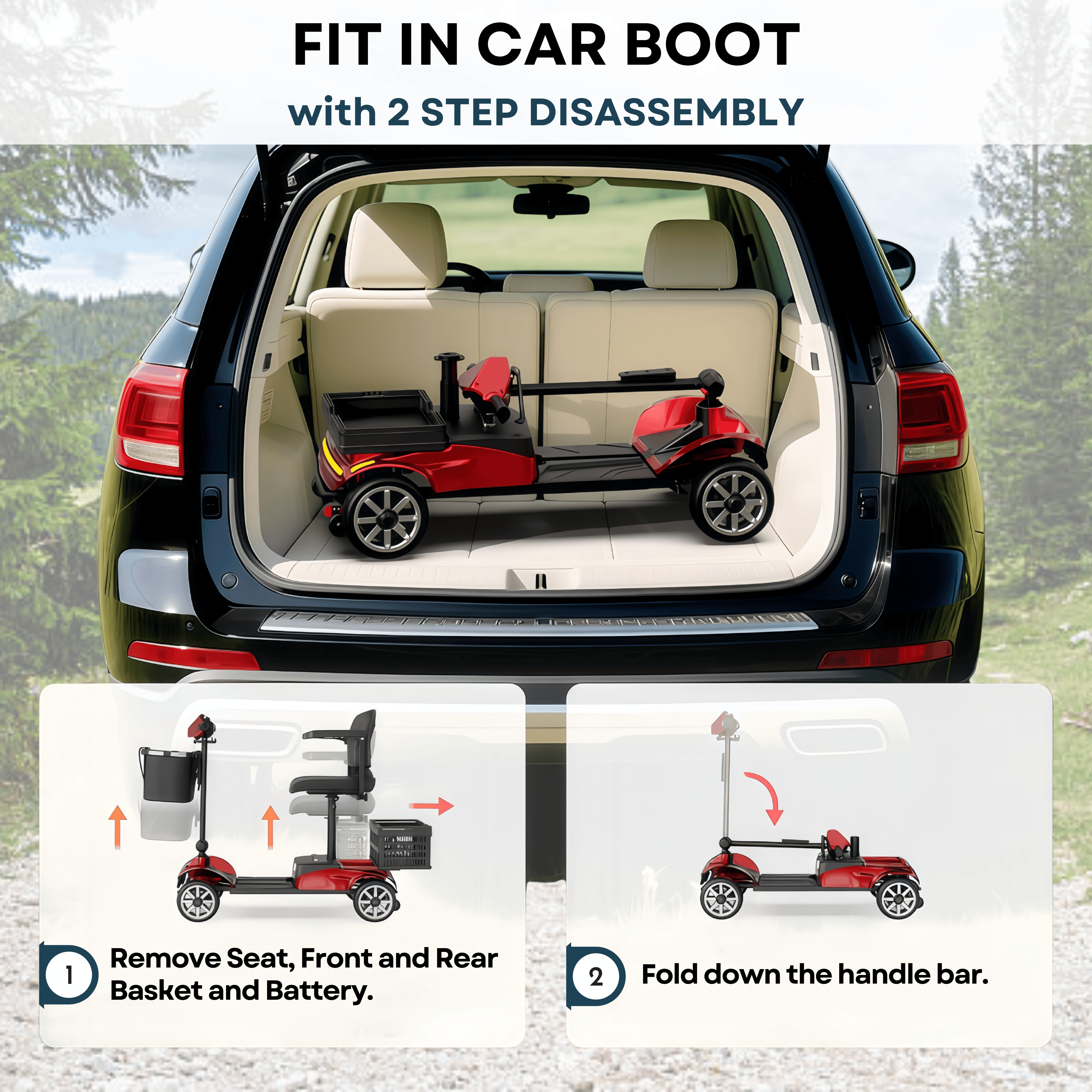 WeCan X-05 Portable Mobility Scooter – image 8